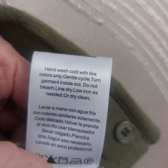 Modcloth Mushroom Cardigan Sweater Olive Green NWT XL Cotton Old Soul Classic - Picture 6 of 7